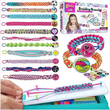 Emma | Creatieve Vlechtset voor Kinderen met Kleurrijke Draden en Accessoires 0